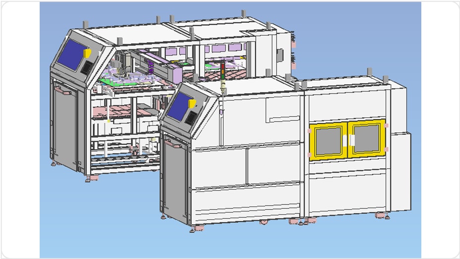 Material handling related Laser processing machine input machine receiving machine image 2